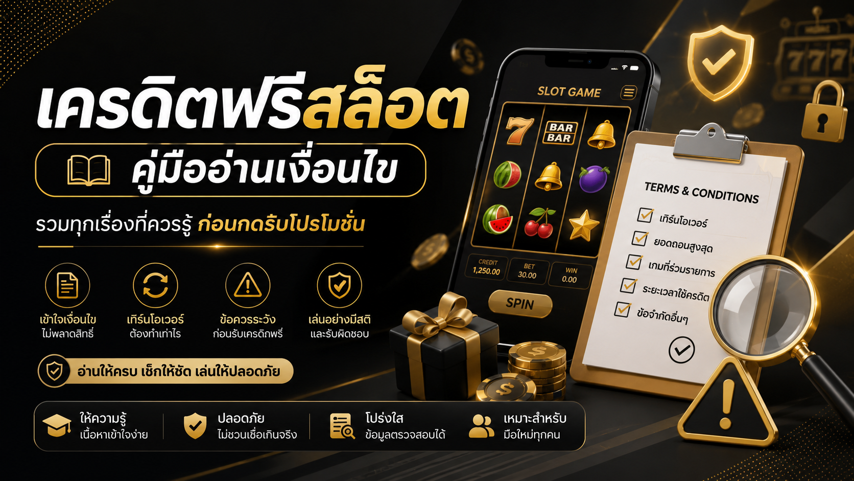 ภาพคู่มือสล็อต PG และการอ่านเงื่อนไขเครดิตฟรี